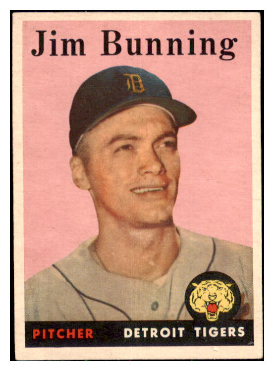 1958 Topps Baseball #115 Jim Bunning Tigers EX 478803