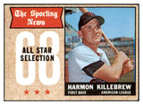 1968 Topps Baseball #361 Harmon Killebrew A.S. Twins EX 478825
