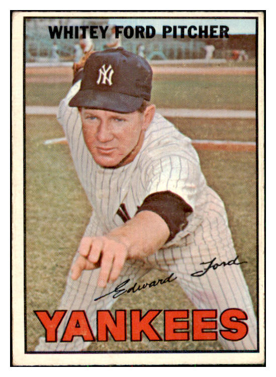 1967 Topps Baseball #005 Whitey Ford Yankees EX 478832