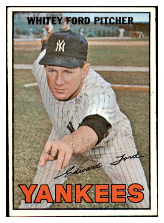 1967 Topps Baseball #005 Whitey Ford Yankees EX 478835