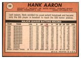 1969 Topps Baseball #100 Hank Aaron Braves VG-EX 478843