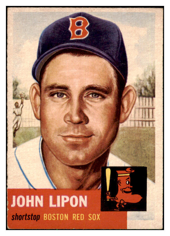 1953 Topps Baseball #040 John Lipon Red Sox GD-VG 478867
