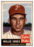 1953 Topps Baseball #088 Willie Jones Phillies EX-MT 478873