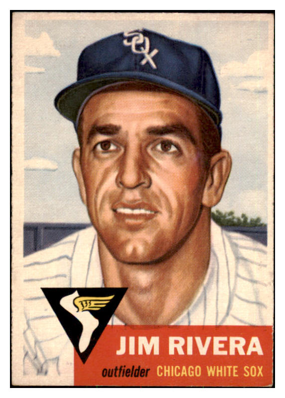 1953 Topps Baseball #156 Jim Rivera White Sox EX-MT 478874