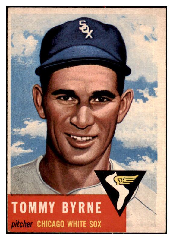1953 Topps Baseball #123 Tommy Byrne White Sox EX-MT 478885