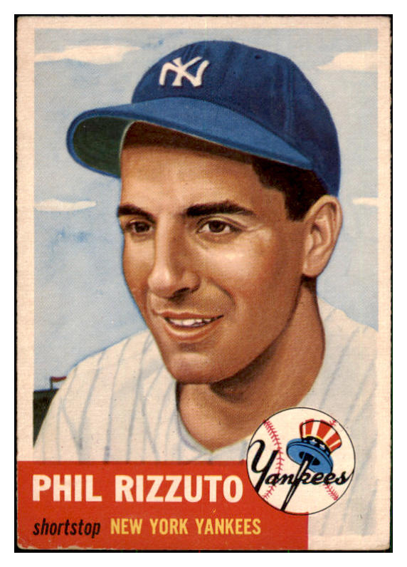 1953 Topps Baseball #114 Phil Rizzuto Yankees VG-EX 478896