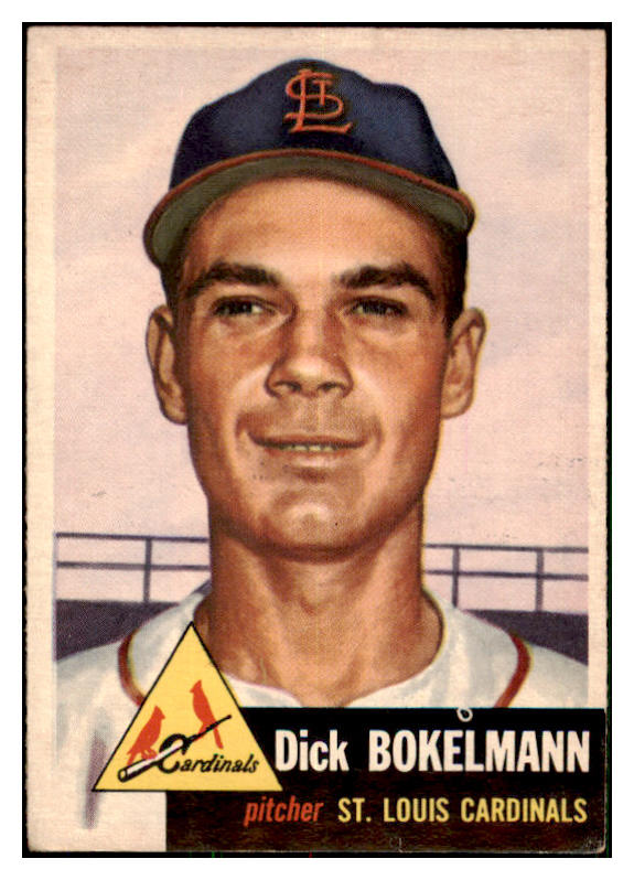 1953 Topps Baseball #204 Dick Bokelmann Cardinals EX-MT 478911