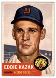 1953 Topps Baseball #194 Eddie Kazak Tigers GD-VG 478914