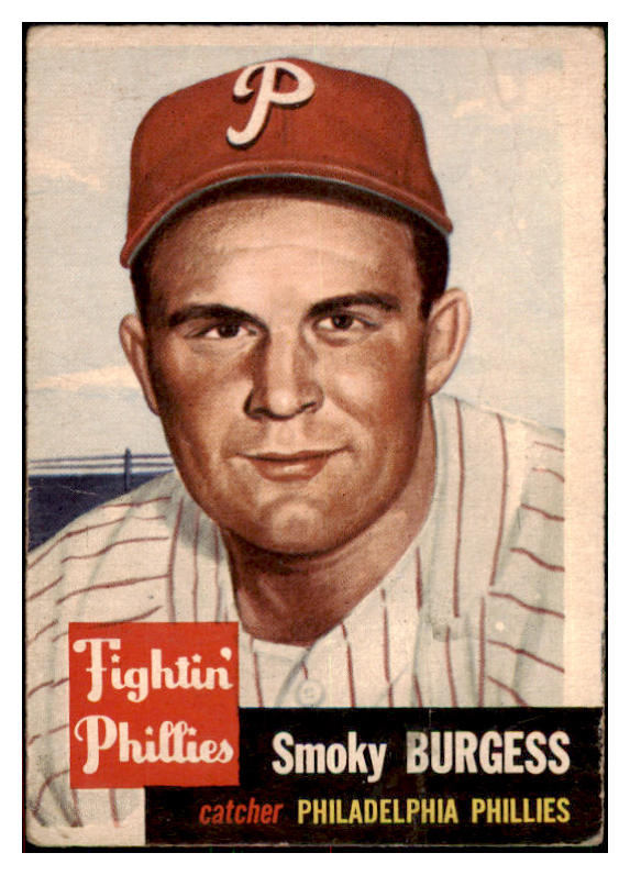 1953 Topps Baseball #010 Smoky Burgess Phillies GD-VG 478921