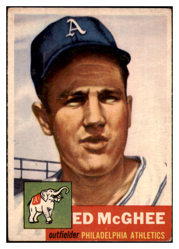 1953 Topps Baseball #195 Ed McGhee A's GD-VG 478925