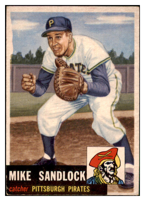 1953 Topps Baseball #247 Mike Sandlock Pirates VG-EX 478934