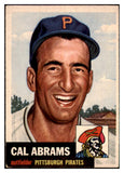 1953 Topps Baseball #098 Cal Abrams Pirates GD-VG 478940