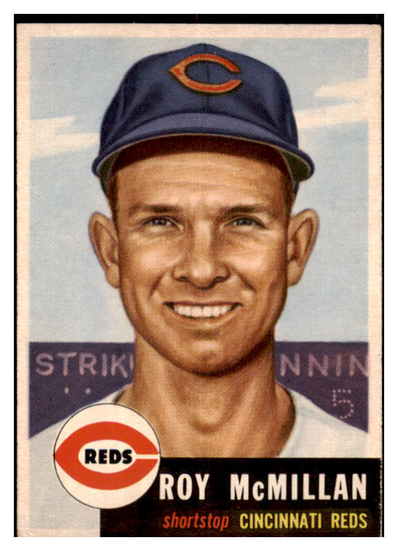 1953 Topps Baseball #259 Roy McMillan Reds VG 478947