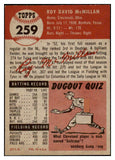 1953 Topps Baseball #259 Roy McMillan Reds VG 478947