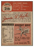 1953 Topps Baseball #216 Jim Hughes Dodgers VG-EX 478958