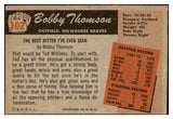 1955 Bowman Baseball #102 Bobby Thomson Braves VG-EX 478959