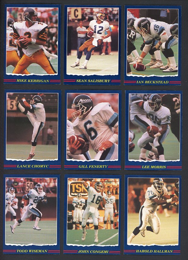 1989 JOGO CFL Complete Set NR-MT Salisbury 478963