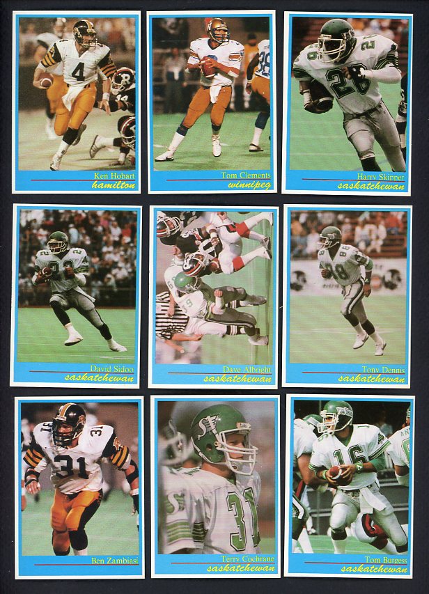 1987 JOGO CFL Complete Set NR-MT Clements 478970