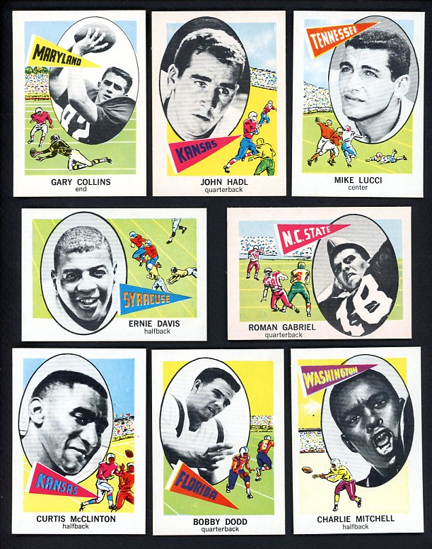 1961 Nu Card Complete Set EX-MT/NR-MT Ernie Davis Gabriel 478989