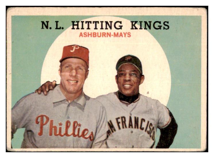 1959 Topps Baseball #317 Willie Mays Richie Ashburn VG 479019