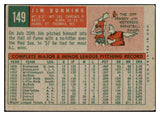 1959 Topps Baseball #149 Jim Bunning Tigers VG 479020