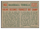 1959 Topps Baseball #463 Al Kaline IA Tigers VG 479022