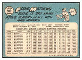 1965 Topps Baseball #500 Eddie Mathews Braves VG-EX 479039
