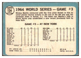 1965 Topps Baseball #134 World Series Game 3 Mickey Mantle VG-EX 479040