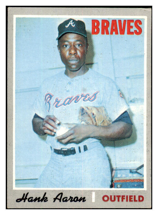 1970 Topps Baseball #500 Hank Aaron Braves VG-EX 479055