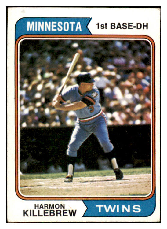 1974 Topps Baseball #400 Harmon Killebrew Twins VG-EX 479056