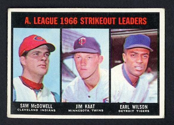 1967 Topps Baseball #237 A.L. Strike Out Leaders Jim Kaat VG-EX 479064