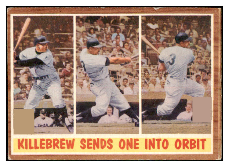 1962 Topps Baseball #316 Harmon Killebrew IA Twins VG-EX 479088