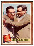 1962 Topps Baseball #140 Babe Ruth Lou Gehrig VG-EX 479094