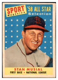 1958 Topps Baseball #476 Stan Musial A.S. Cardinals VG-EX 479103