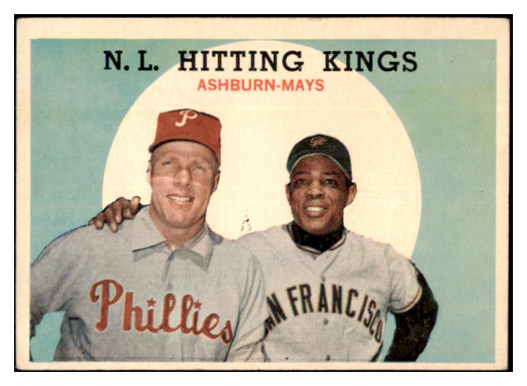 1959 Topps Baseball #317 Willie Mays Richie Ashburn VG-EX 479104