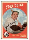 1959 Topps Baseball #180 Yogi Berra Yankees VG-EX 479107