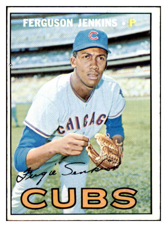 1967 Topps Baseball #333 Fergie Jenkins Cubs VG 479112