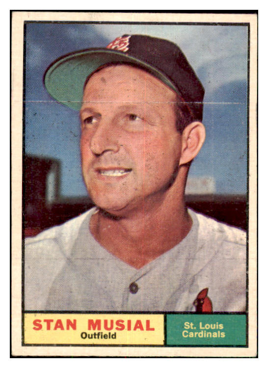 1961 Topps Baseball #290 Stan Musial Cardinals VG-EX 479127
