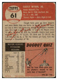 1953 Topps Baseball #061 Early Wynn Indians VG 479140