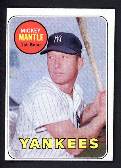 1969 Topps Baseball #500 Mickey Mantle Yankees EX+ 479159