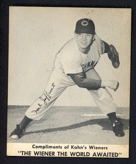 1957 Kahns Baseball Hal Jeffcoat Reds EX-MT 479174