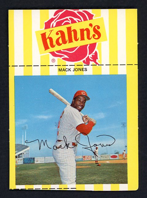 1968 Kahns Baseball Mack Jones Reds NR-MT 479175