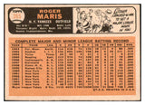 1966 Topps Baseball #365 Roger Maris Yankees VG-EX 479193