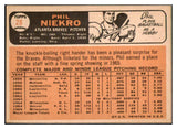 1966 Topps Baseball #028 Phil Niekro Braves VG-EX 479202