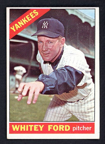 1966 Topps Baseball #160 Whitey Ford Yankees VG-EX 479205