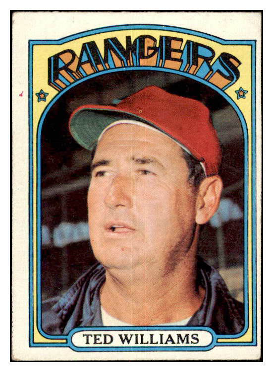 1972 Topps Baseball #510 Ted Williams Rangers VG-EX 479219