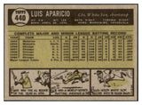 1961 Topps Baseball #440 Luis Aparicio White Sox NR-MT 479232