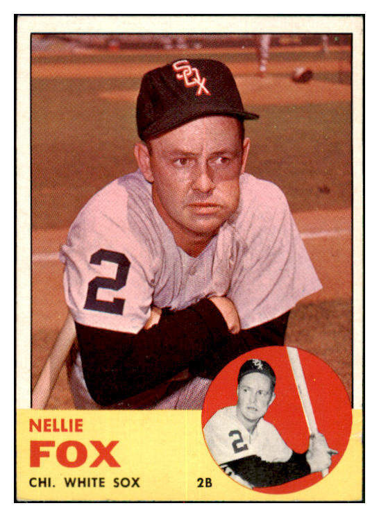 1963 Topps Baseball #525 Nellie Fox White Sox EX-MT 479239