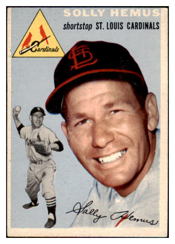 1954 Topps Baseball #117 Solly Hemus Cardinals EX-MT 479257