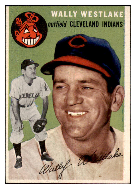 1954 Topps Baseball #092 Wally Westlake Indians EX-MT 479261